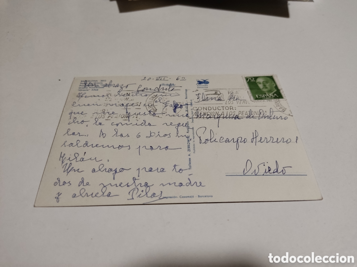 Postales: Postal Barcelona 1962 - Foto 2