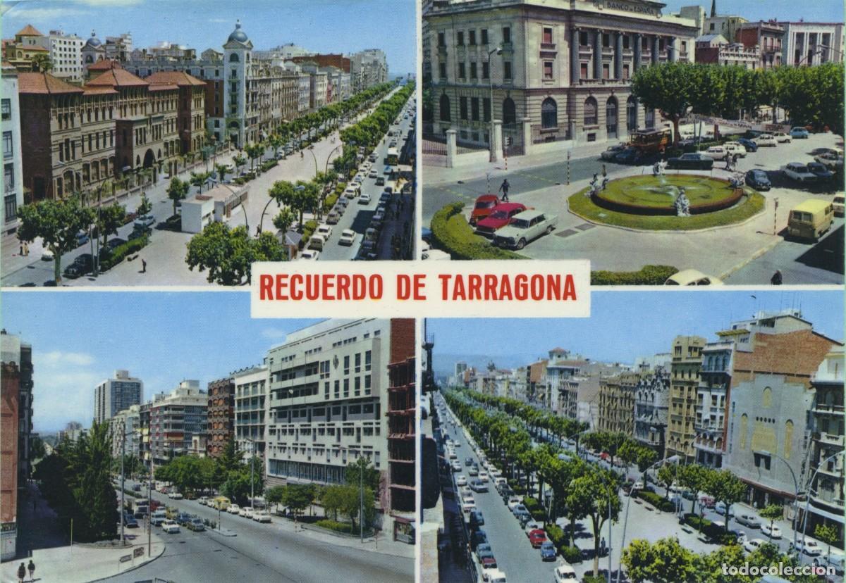 Postales: N&ordm; 533-TARRAGONA. Vistas de la ciudad. Costa Dorada. Circulada en 1975. ED. POSTALES LA GOLONDRINA.