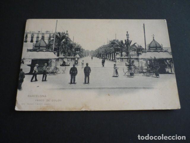 Postales: BARCELONA PASEO DE COLON - Foto 1
