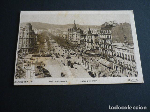 Postales: BARCELONA PASEO DE GRACIA - Foto 1