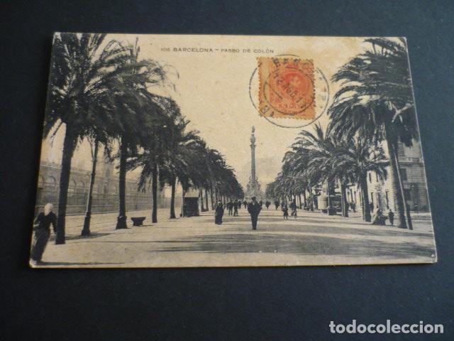 Postales: BARCELONA PASEO DE COLON - Foto 1