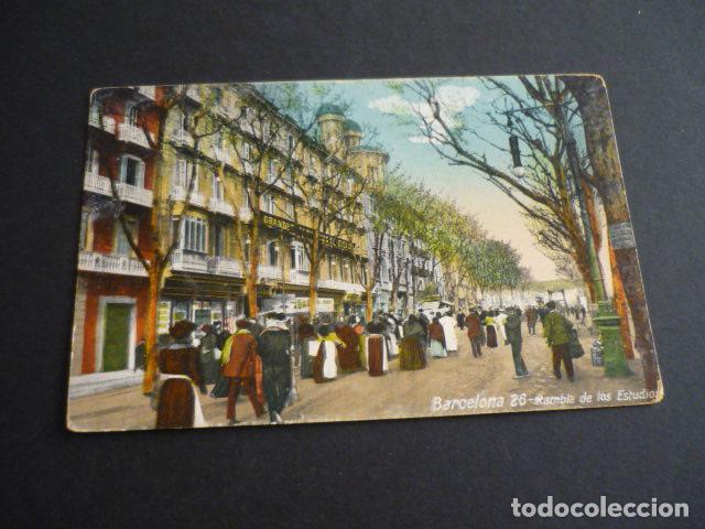 Postales: BARCELONA RAMBLA DE LOS ESTUDIOS - Foto 1