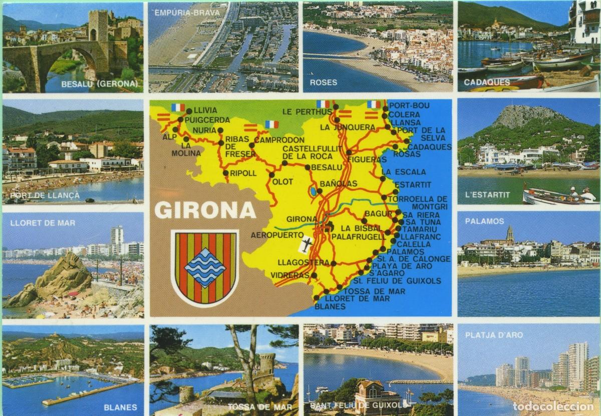 Postales: N&ordm; GE 4042-GERONA. Diversos aspectos. Sin circular. ED. POSTALES INTERNACIONAL COLOR