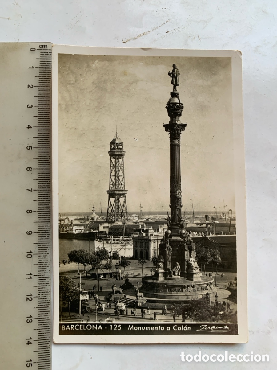 Postales: POSTAL. BARCELONA. MONUMENTO A COL&Oacute;N. ZERKOWITZ. - Foto 1
