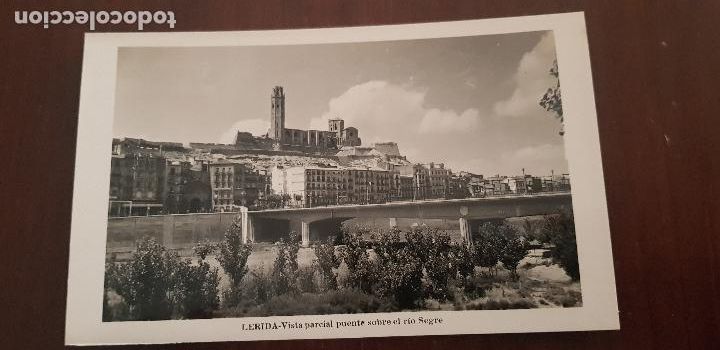 Postales: LERIDA ,VISTA PARCIAL PUENTE SOBRE EL RIO SEGRE