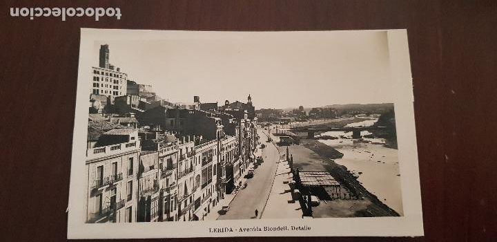Postales: LERIDA ,AVENIDA BLONDELL.DETALLE