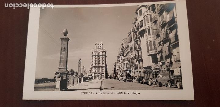 Postales: LERIDA ,AVENIDA BLONDELL,EDIFICIO MONTEPIO - Foto 1