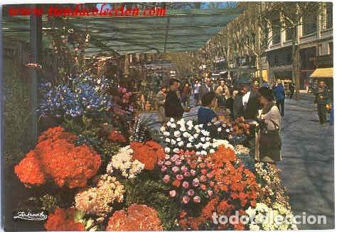 Postales: Barcelona Rambla de las Flores - Foto 1