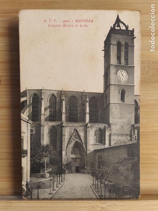 Postais: MANRESA-COLEGIATA BASILICA DE LA SEO-ATV 4206 A.T.V.-POSTAL ANTIGUA-(106.684)