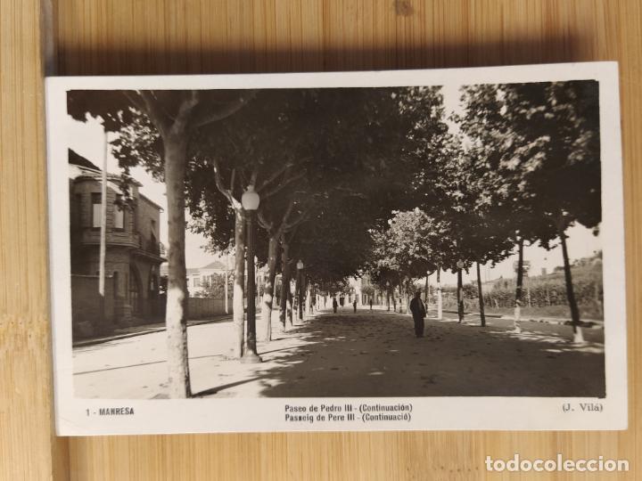 Postais: MANRESA-PASSEIG DE PERE III-1-J.VIL&Aacute;-FOTOGRAFICA-POSTAL ANTIGA-(106.731)