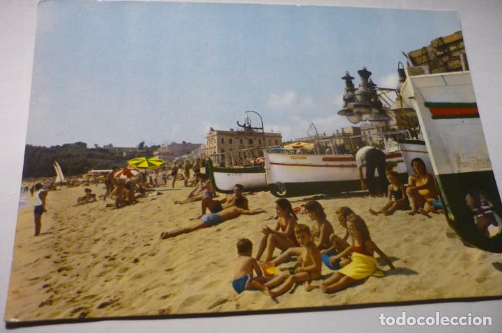 Postales: postal lloret de mar.-playa detalle escrita