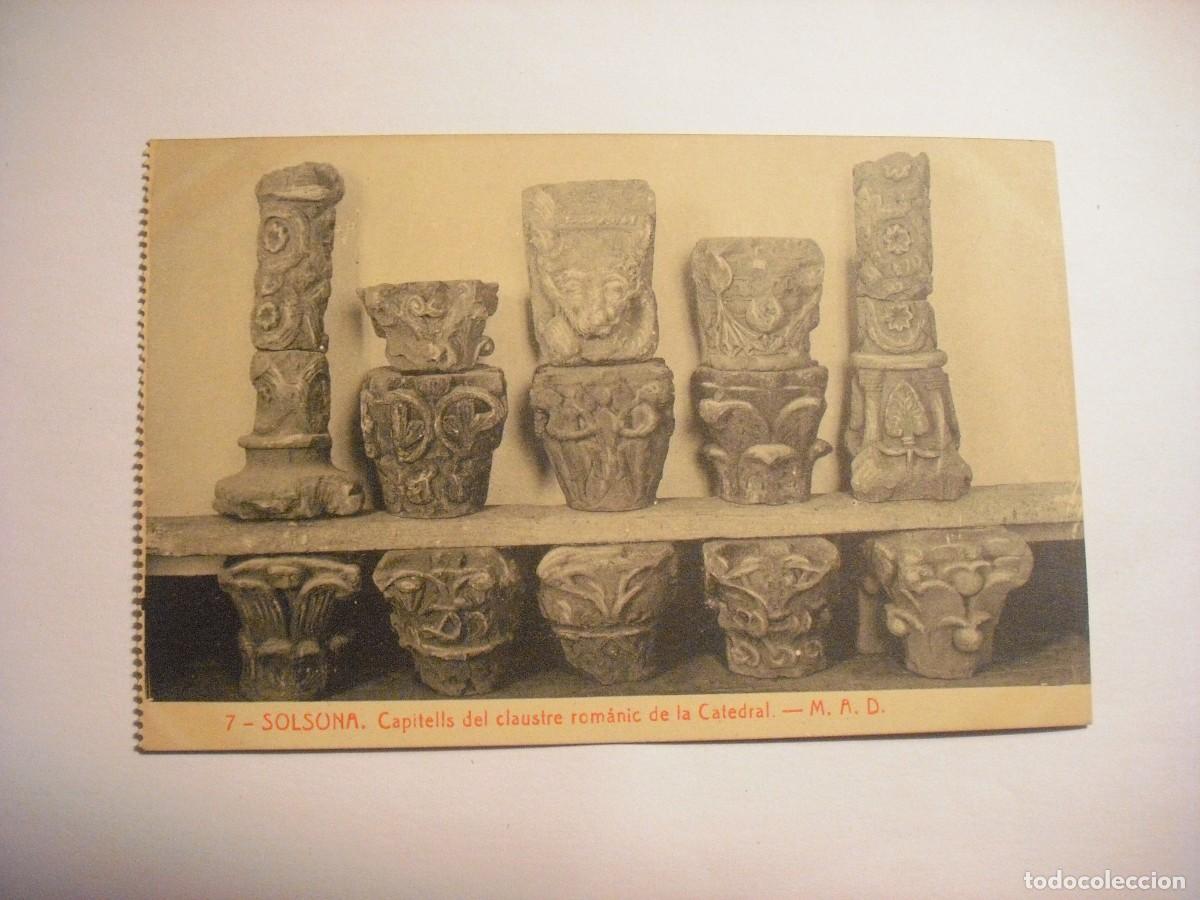 Postales: SOLSONA 7, CAPITELLS DEL CLAUSTRE ROMANIC DE LA CATEDRAL . THOMAS, SIN CIRCULAR. - Foto 1