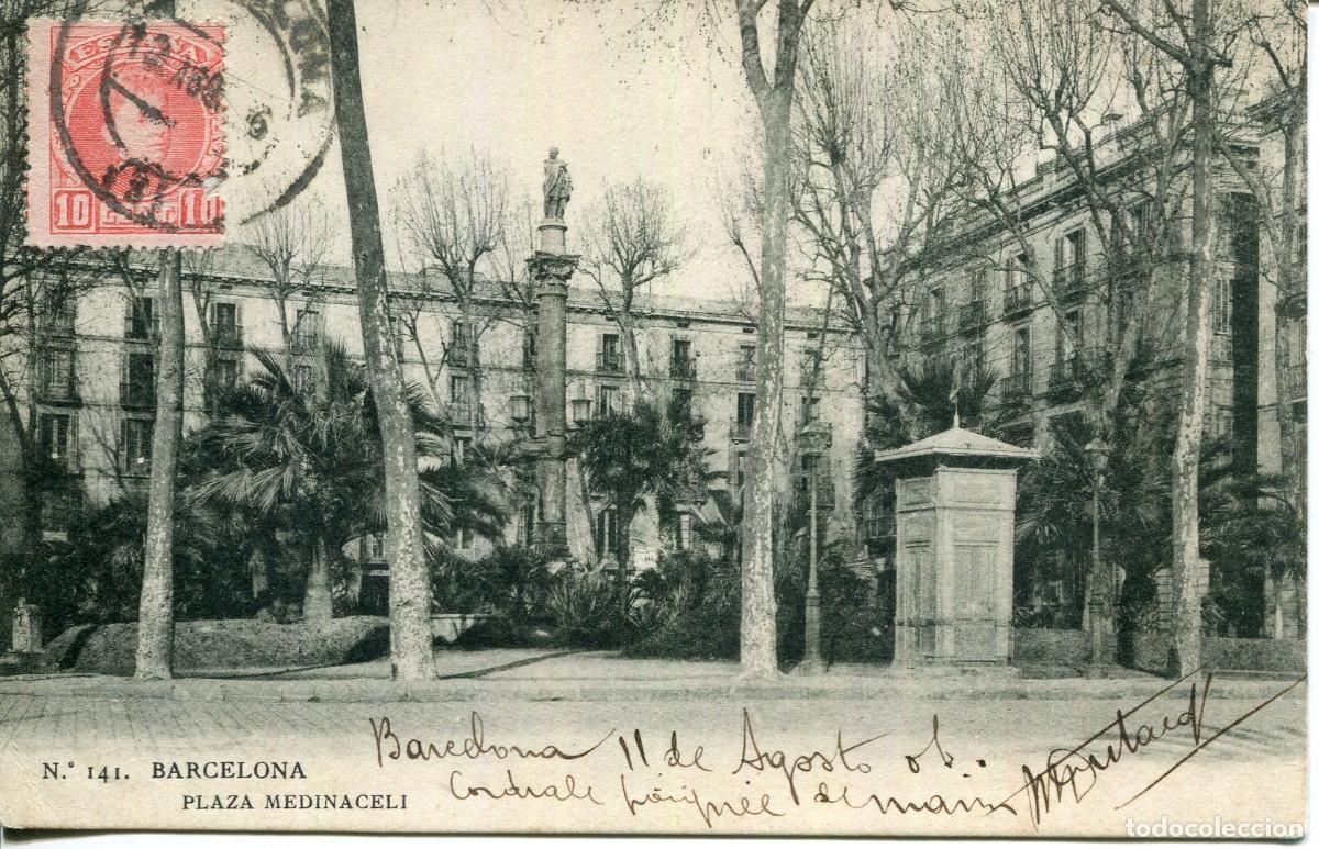 Postales: BARCELONA-PLAZA MEDINACELI-LB BARTRINA N&ordm; 141