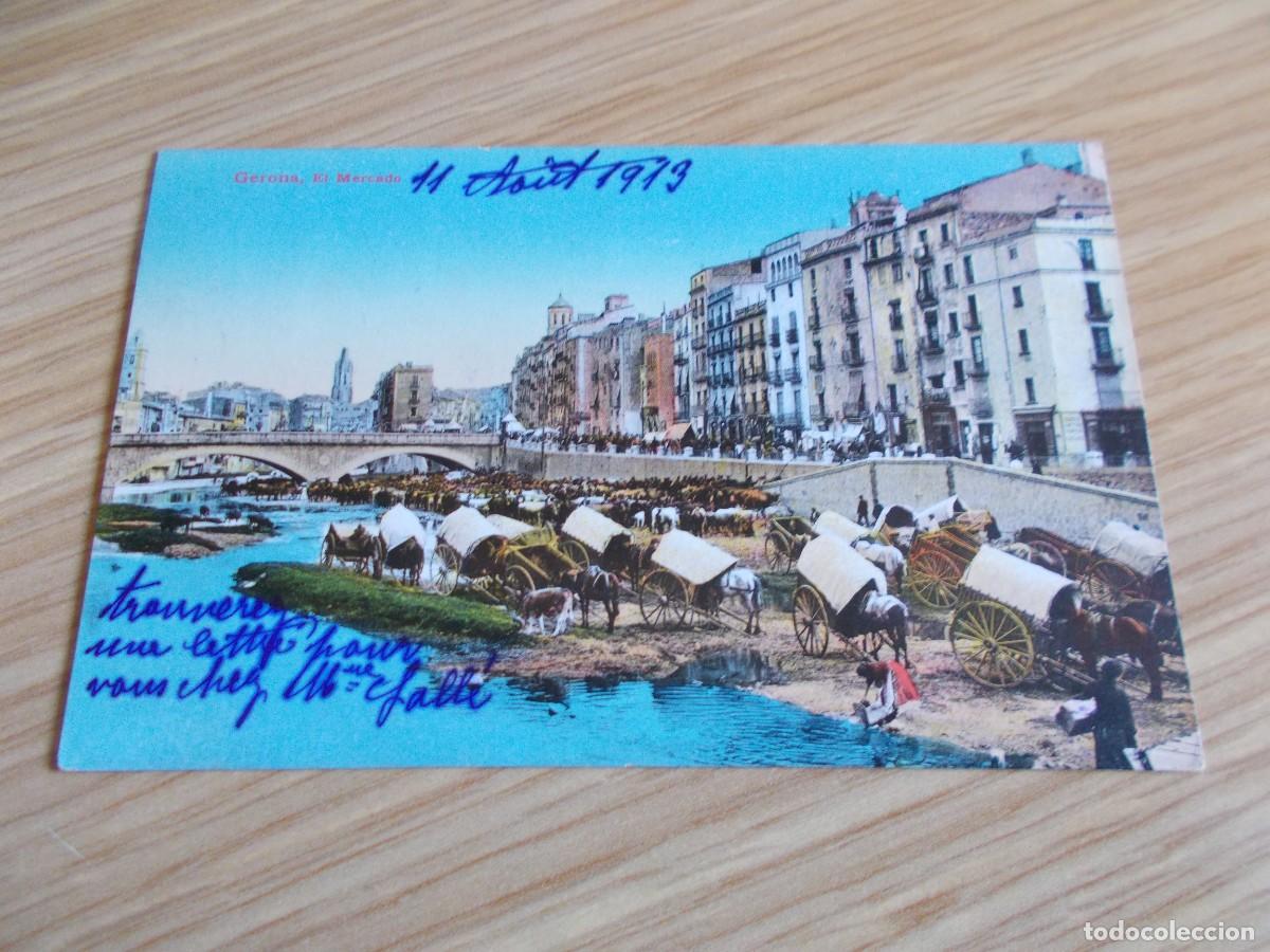 Postales: GERONA --EL MERCADO - Foto 1