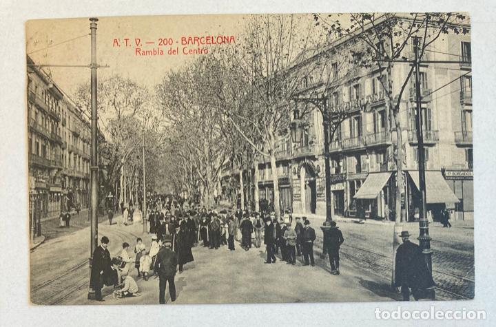 Postales: BARCELONA A.T.V - RAMBLA DEL CENTRO - CIRCULADA - Foto 1