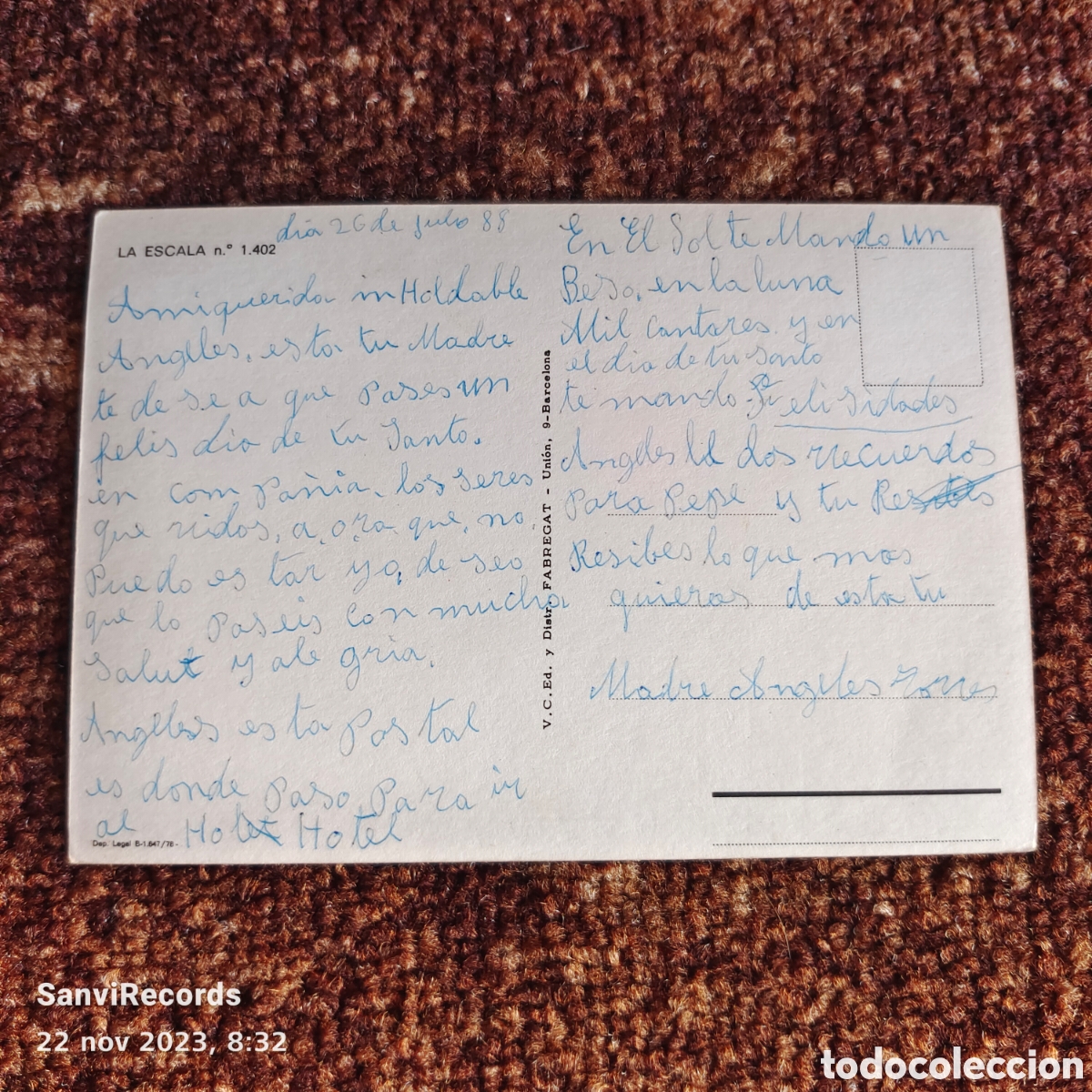 Postales: POSTAL: LESCALA (GERONA, CATALU&Ntilde;A) - Foto 2