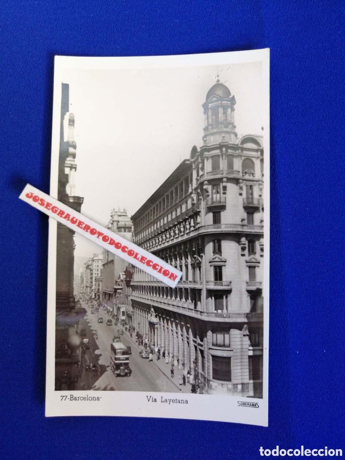 Postales: BARCELONA - VIA LAYETANA - Foto 1