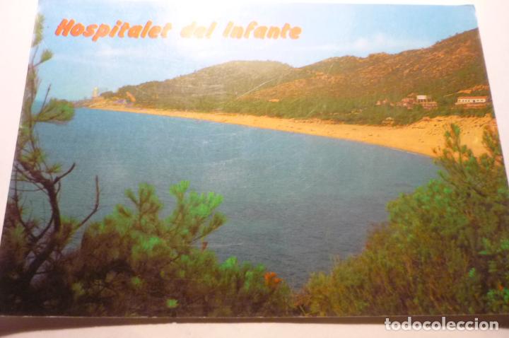 Postales: POSTAL HOSPITALET DEL INFANTE PLAYA CIRCULADA CM