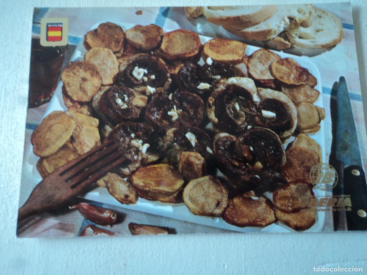 Postales: 55 LINEAS AEREAS DE ESPA&Ntilde;A PLATOS TIPICOS ri&ntilde;ones de CORDERO
