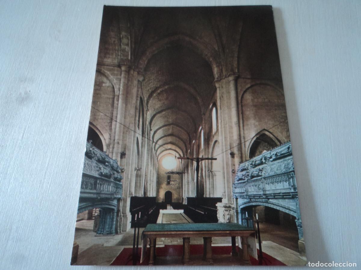 Postales: 46 MONASTERIO DE poblet, iglesia nave central, ed. ro foto