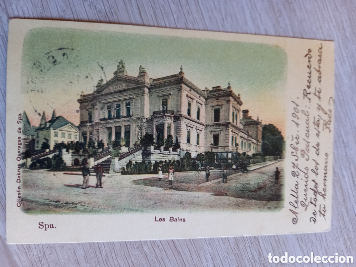 Postales: ANTIGUA POSTAL LES BAINS ALELLA 1901
