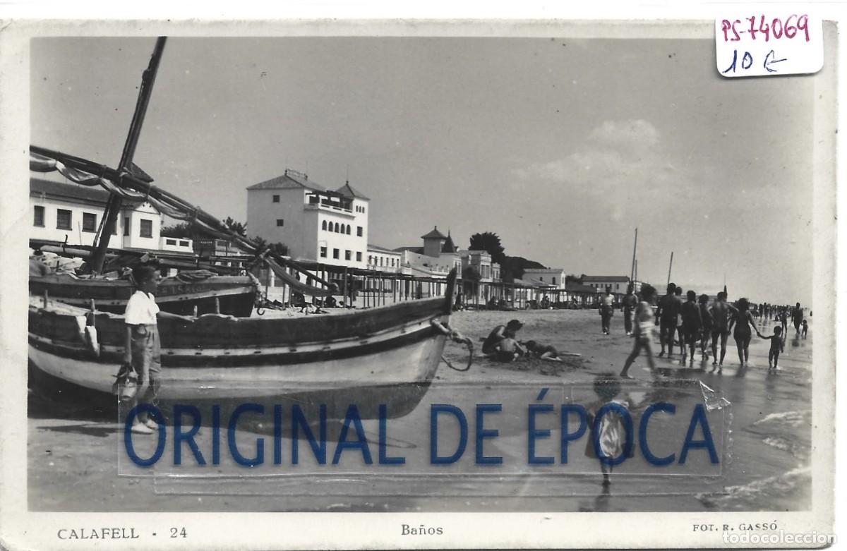 Postales: (PS-74069)POSTAL DE CALAFELL-BA&Ntilde;OS.FOTO R.GASSO