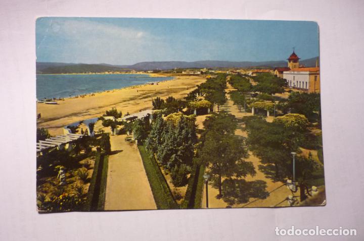 Postales: postal palamos playa escrita