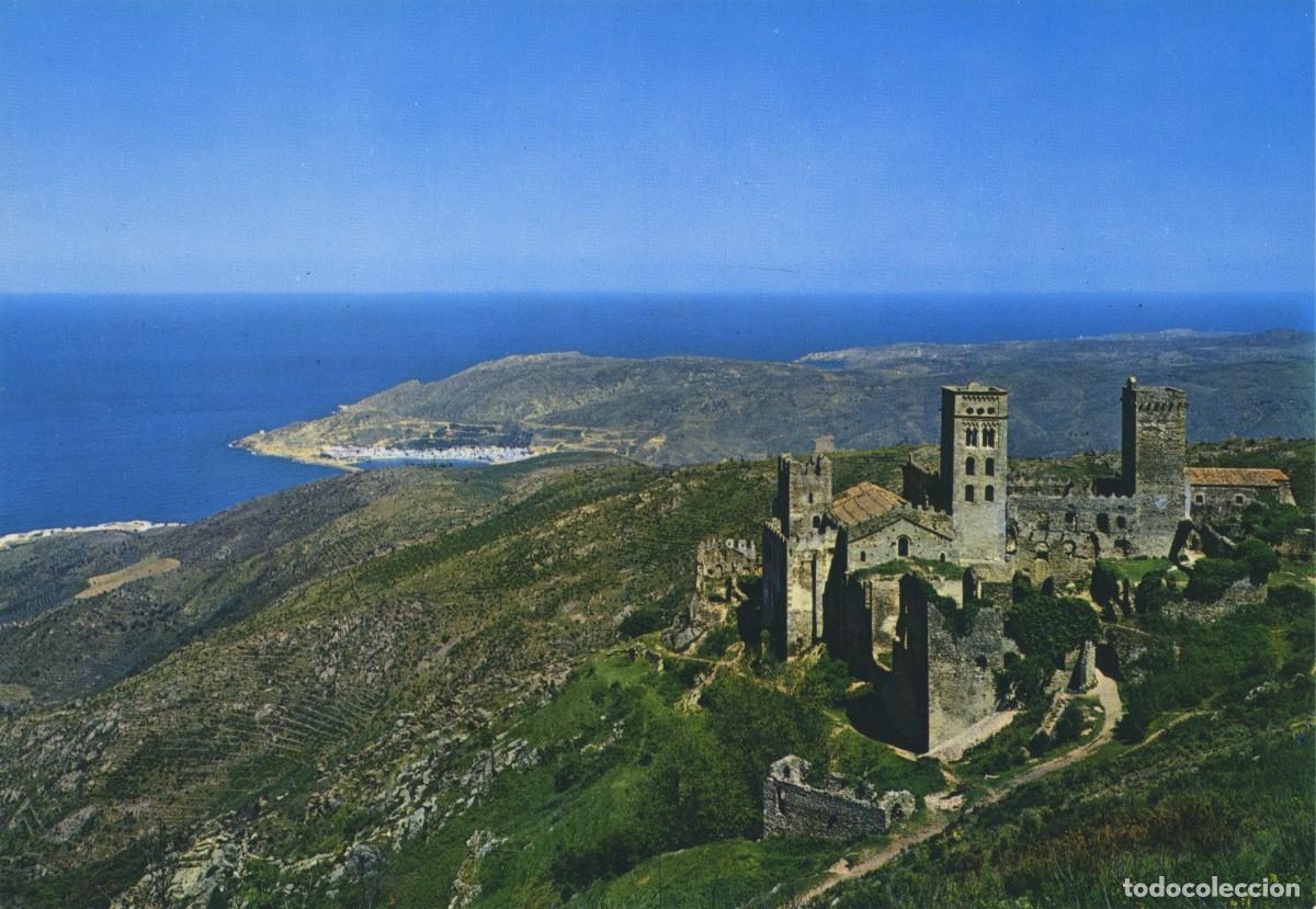 Postales: N&ordm; 1212-COSTA BRAVA. Monasterio de San Pedro de Roda. Sin circular. ED. MELI-COLOR
