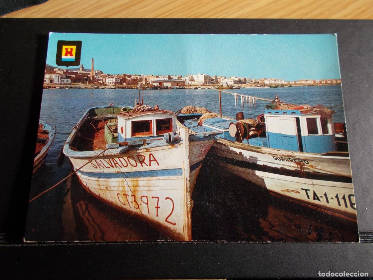 Postales: SAN CARLOS DE LA RAPITA--TARRAGONA-- BARCAS BAHIA