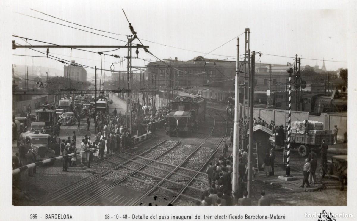 Postales: BARCELONA. CENTENARIO DEL FERROCARRIL - Foto 1