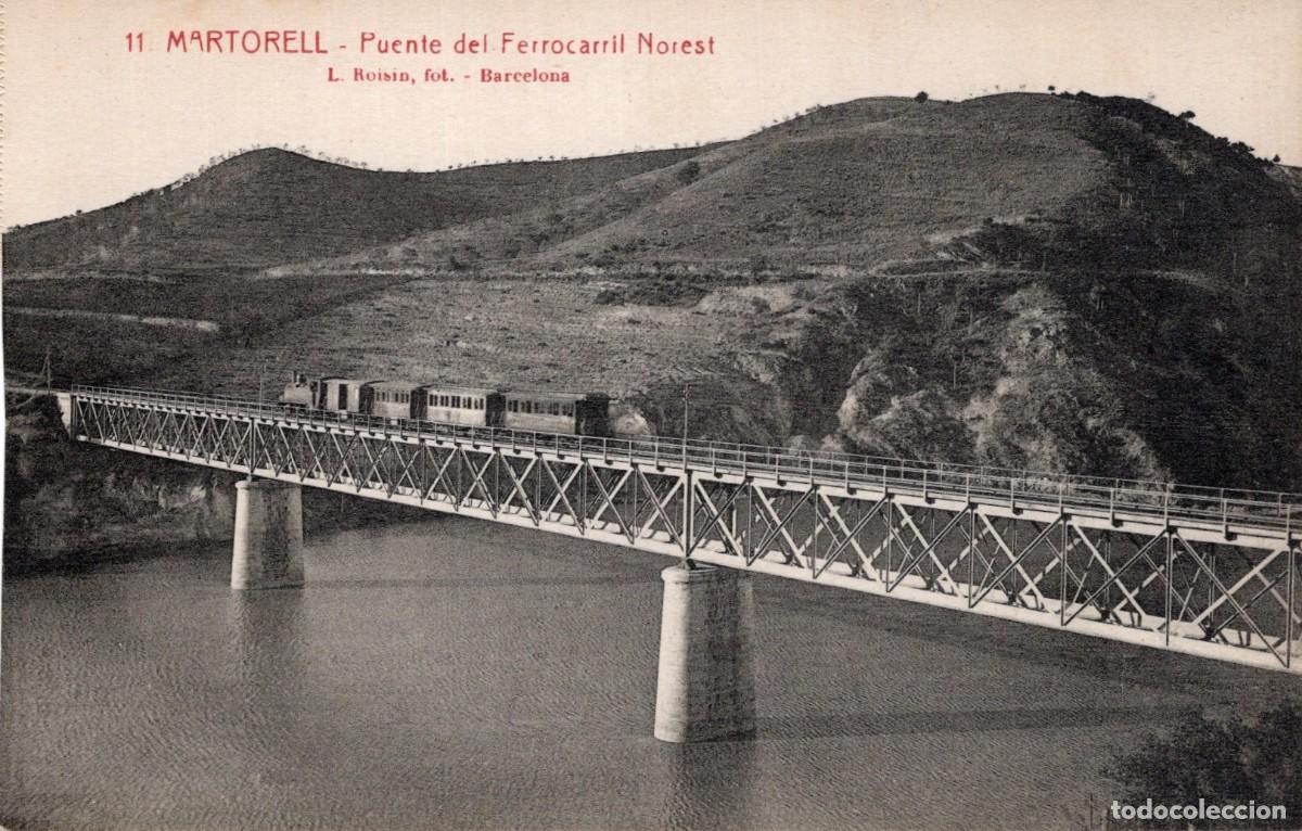 Postales: MARTORELL. PUENTE DEL FERROCARRIL - Foto 1