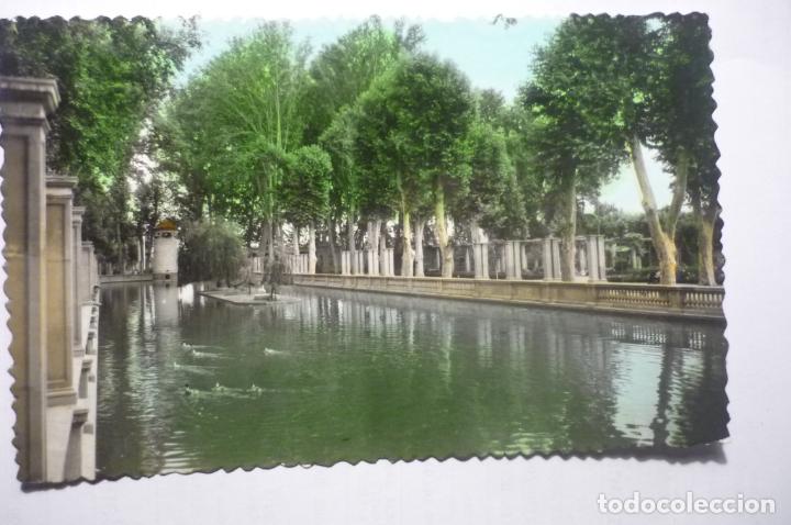 Postales: postql lerida campos eliseos escrita coloreada cm