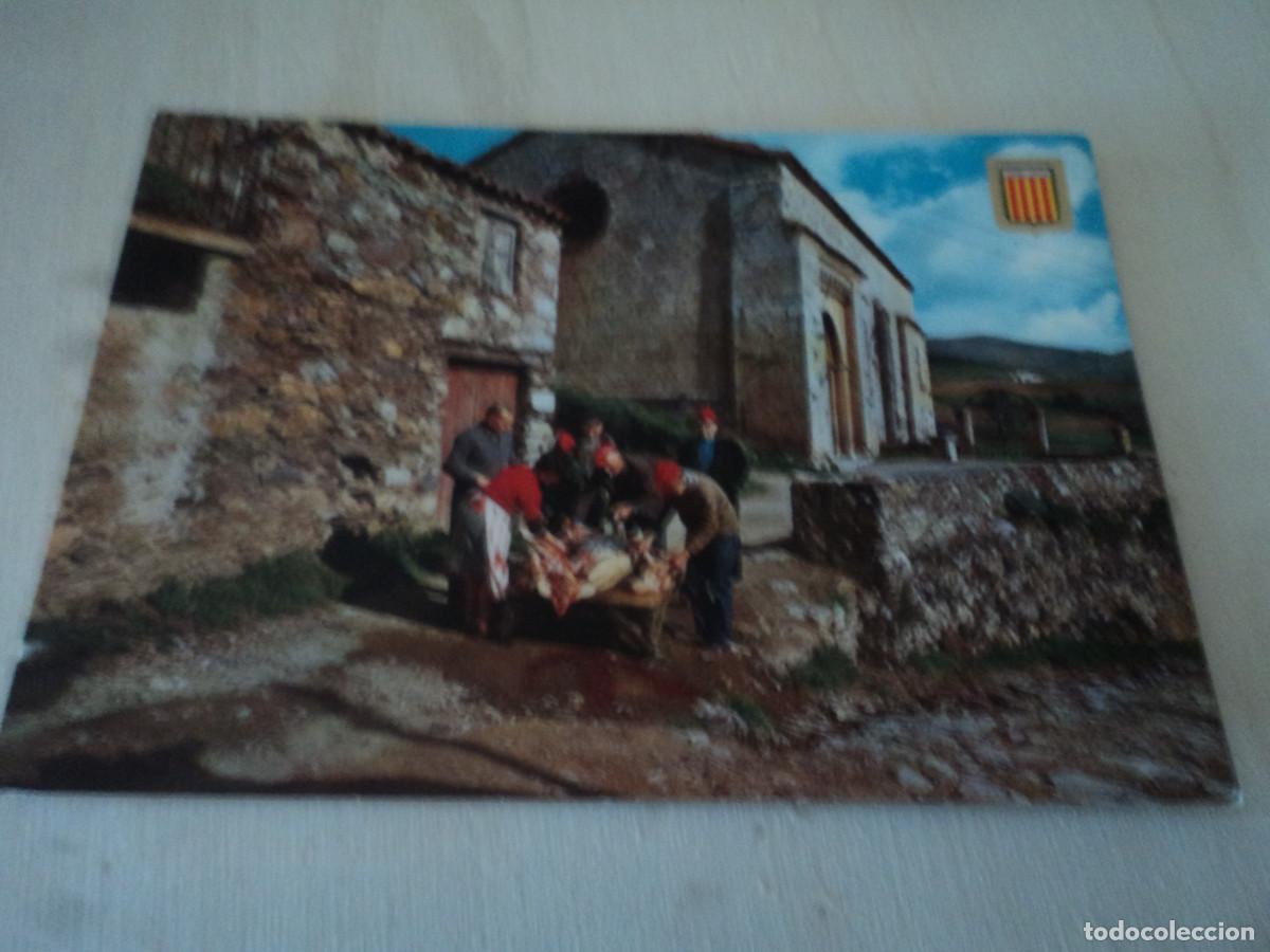 Postales: 3319 catalunya tipica, matan&ccedil;a del porc a mollo, ed. escudo, circulada 1969