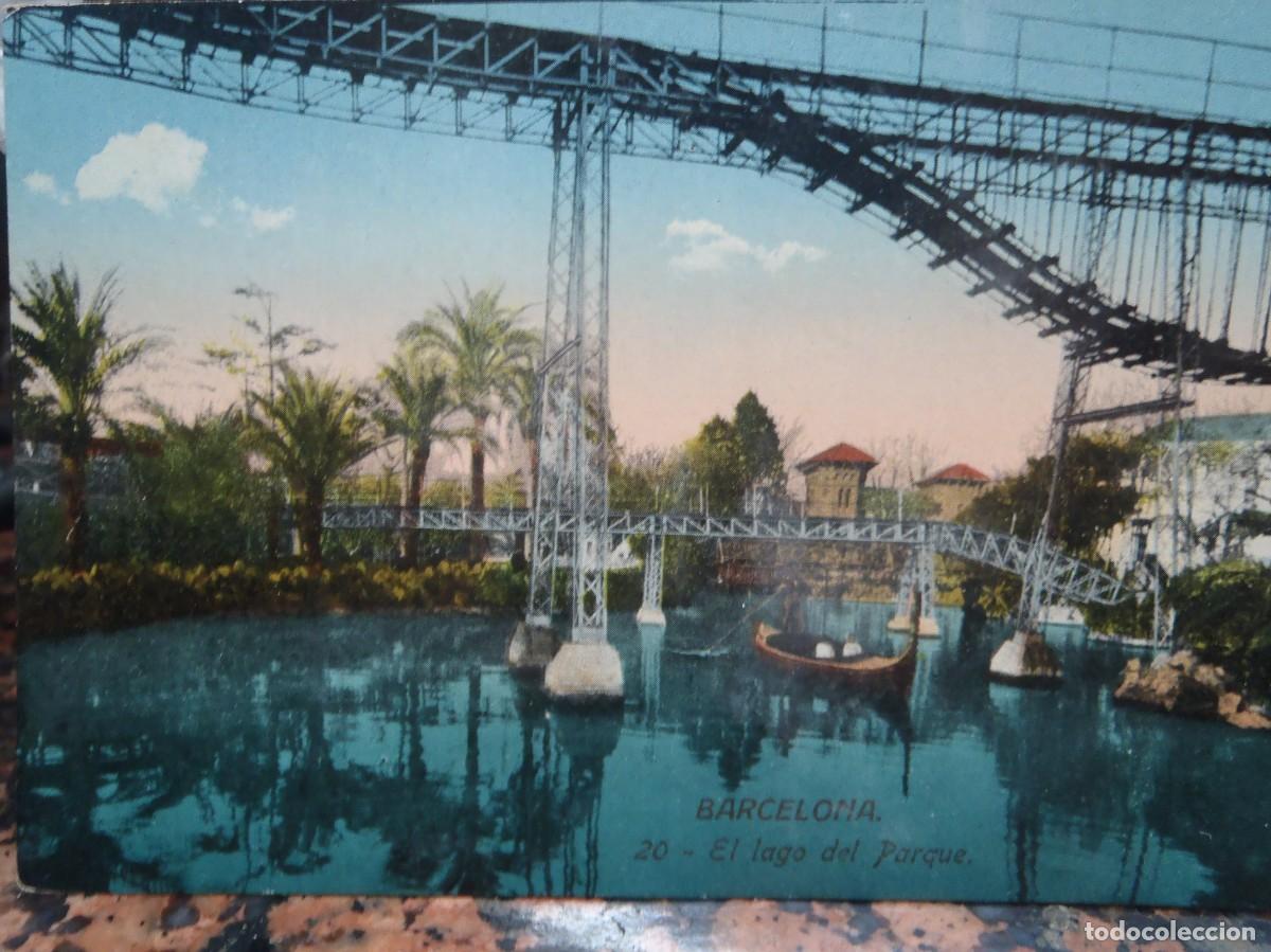 Postales: BARCELONA - EL LAGO DEL PARQUE - Foto 1