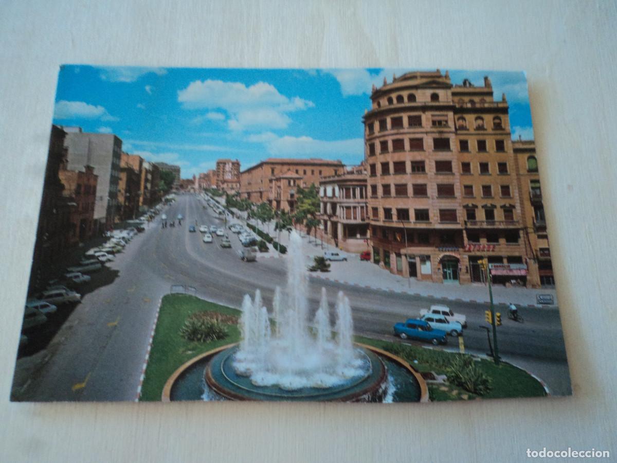 Postales: 527 lerida, plaza de catalu&ntilde;a y paseo de aragon, ed, cyp, circulada 1973