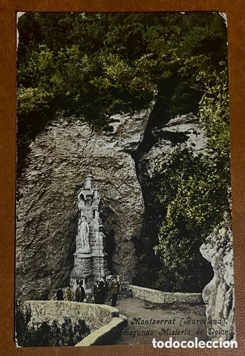 Cartoline: POSTAL MONTSERRAT - SEGUNDO MISTERIO DE DOLOR - CIRCULADA EN 1920