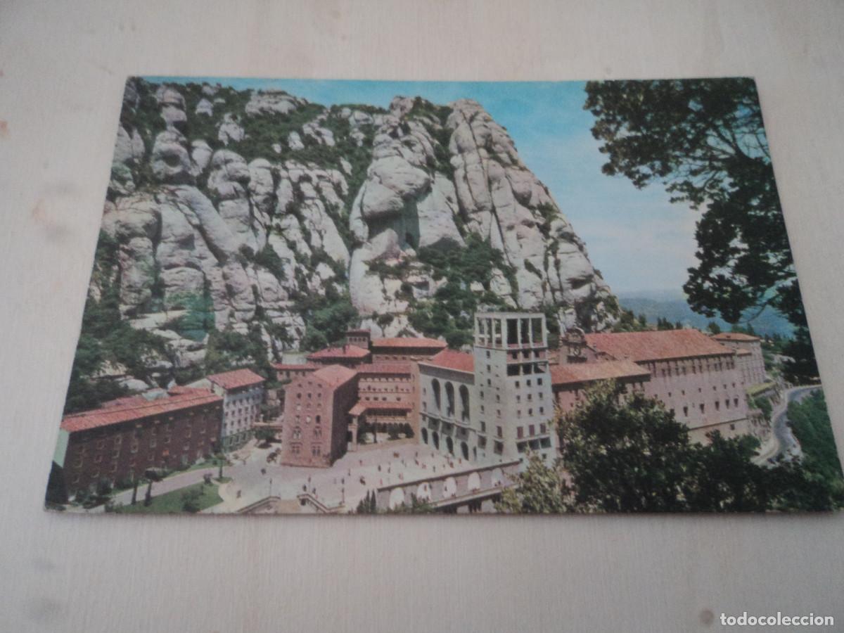 Postais: montserrat, vista general del santuario, ed. monasterio, circulada