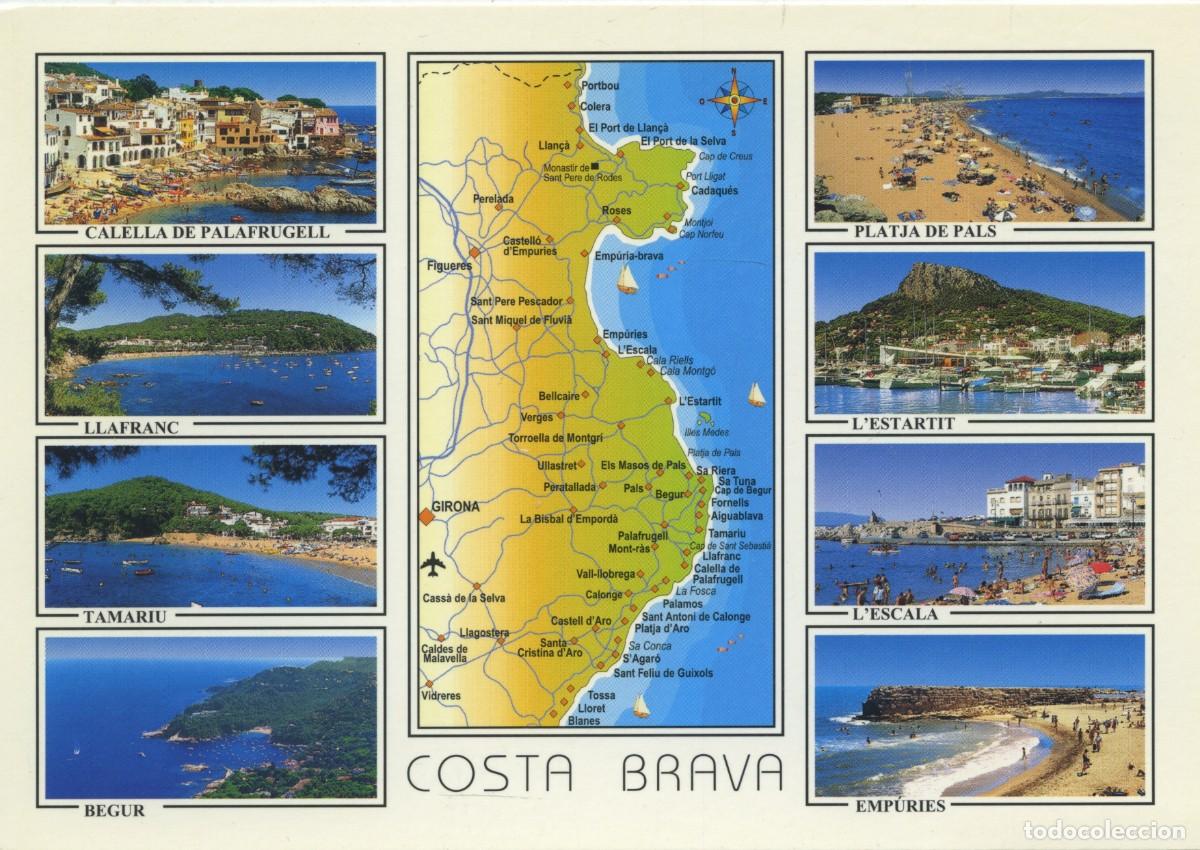 Postales: N&ordm; 4006-COSTA BRAVA. Diversos aspectos. ED. PIC.