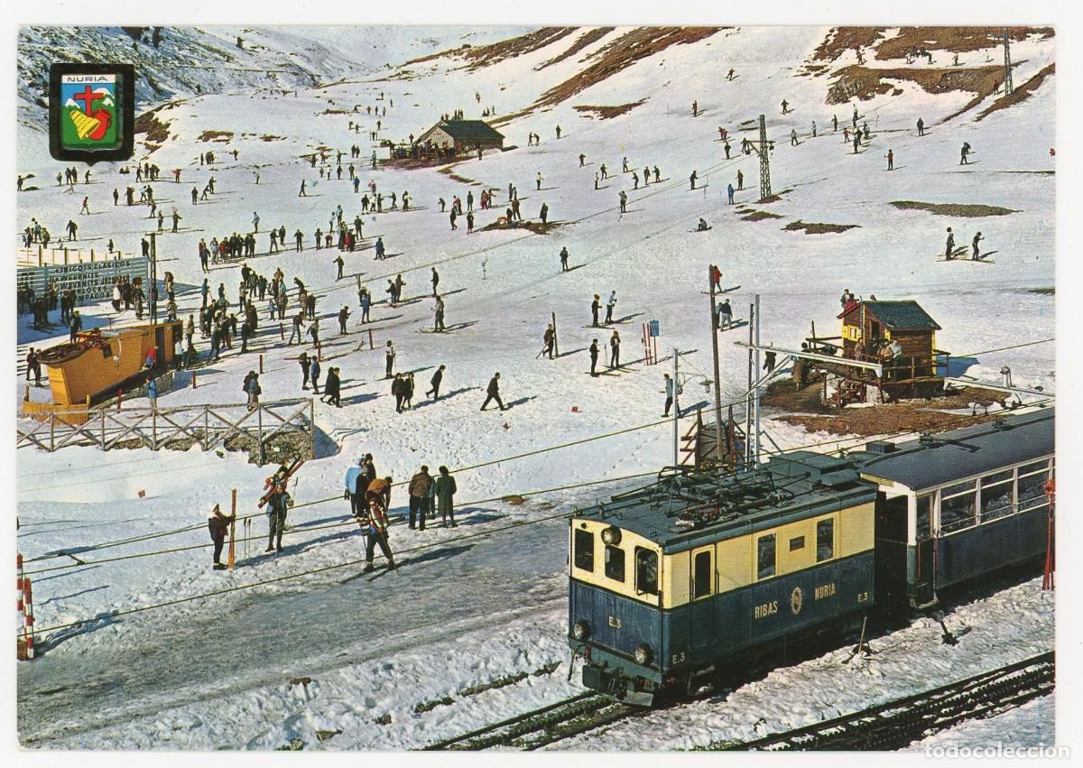 Cartoline: m09663 Nuria Santuario 1964 Escudo De Oro N&ordm;1364 sc tren cremallera