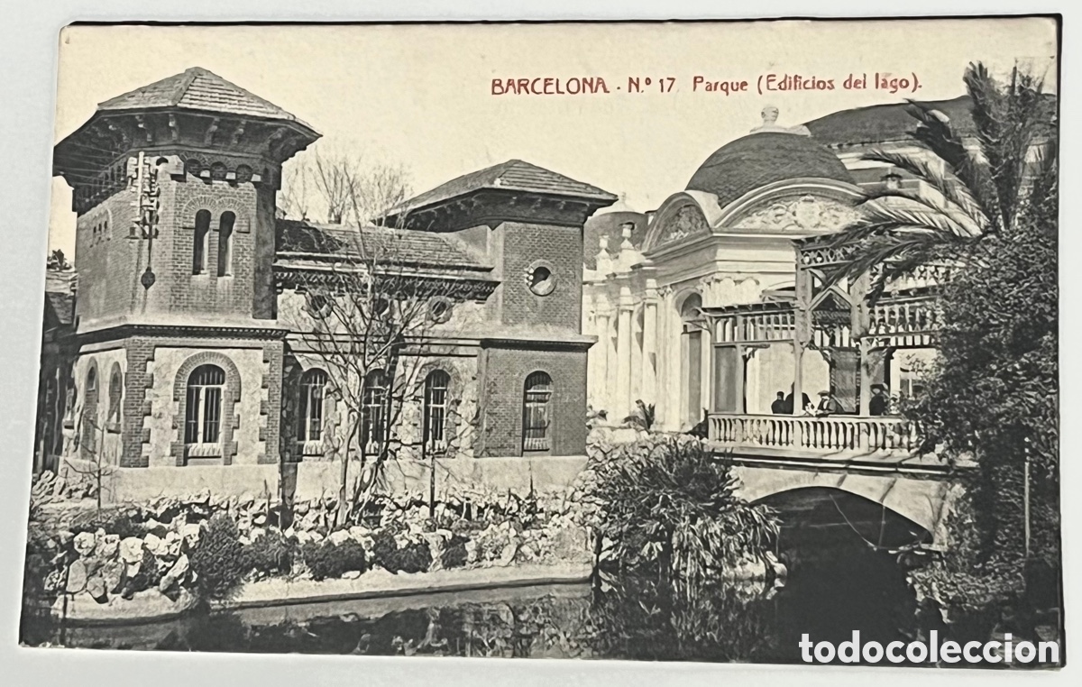 Postales: POSTAL BARCELONA: N&ordm;17 PARQUE (EDIFICIOS DEL LAGO) sin circular - Foto 1