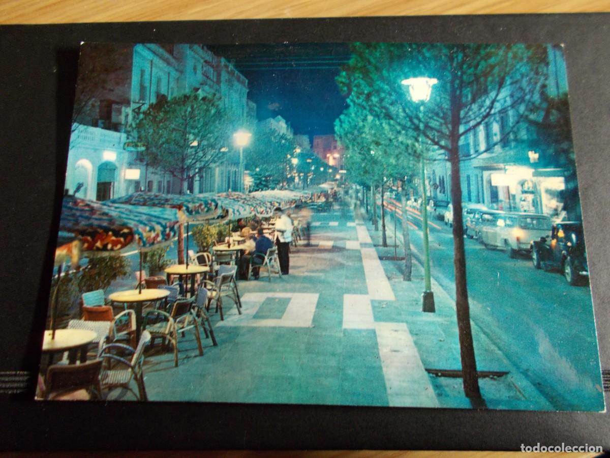 Postales: SAN FELIU DE GUIXOLS --GERONA -- RAMBLA VIDAL.NOCTURNA