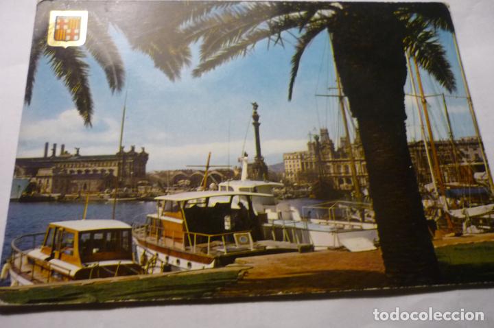Postales: postal barcelona puerto circulada - Foto 1
