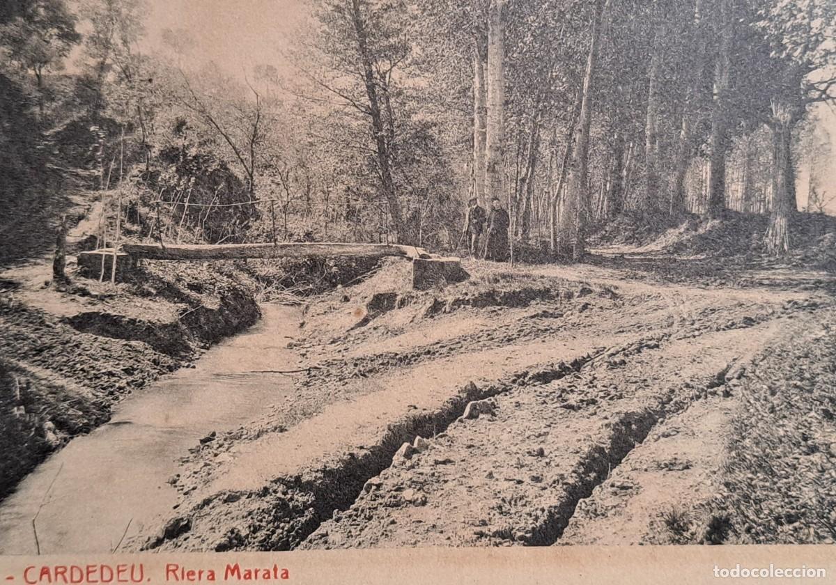 Postales: Postal de Cardedeu, Riera Marata (Catalu&ntilde;a) - Foto 2
