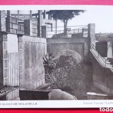 Postales: CALDAS DE MALAVELLA FUENTE TERMAL LA MINA POSTAL FOTOGRÁFICA CALDES LA SELVA GIRONA C. 1940