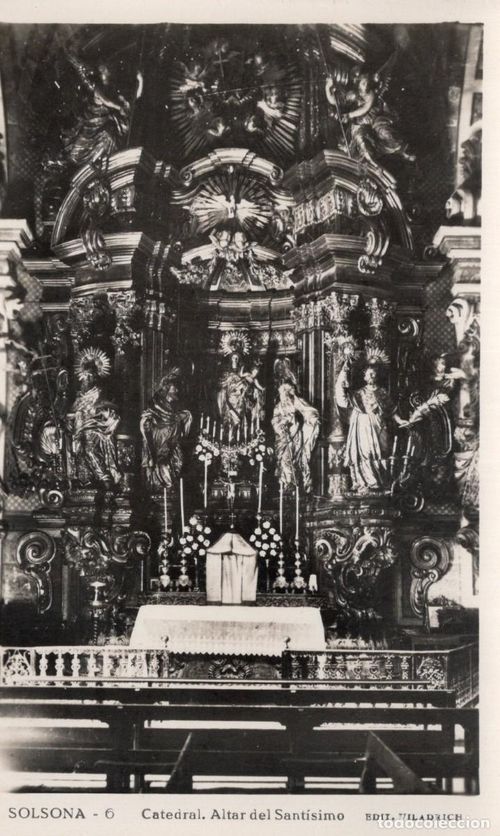 Postales: SOLSONA. 6 CATEDRAL. ALTAR DEL SANTISIMO - Foto 1