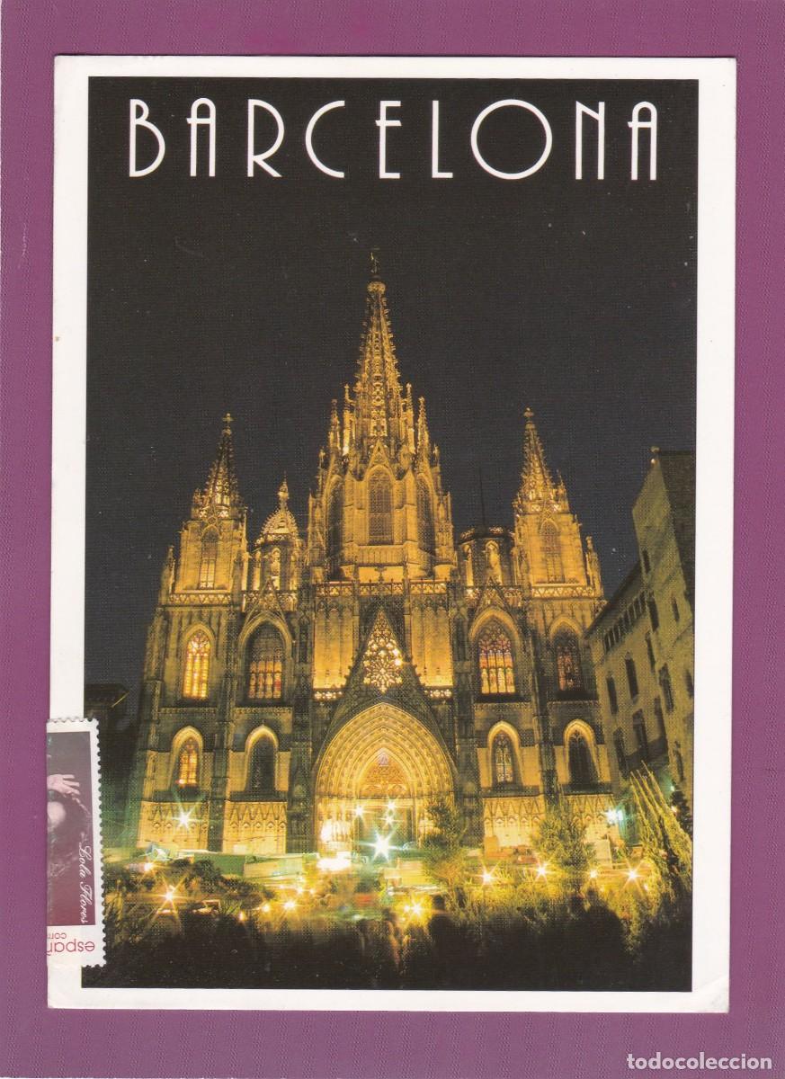Postales: BARCELONA. PLA&Ccedil;A DE LA CATEDRAL (1989) - Foto 1