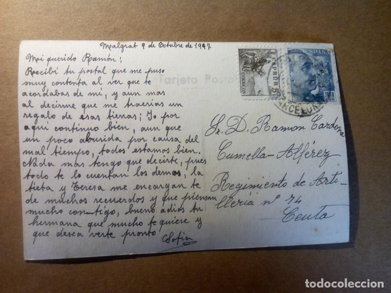 Postales: MALGRAT , POSTAL ANTIGUA ANIMADA , BLANCO Y NEGRO , - Foto 3