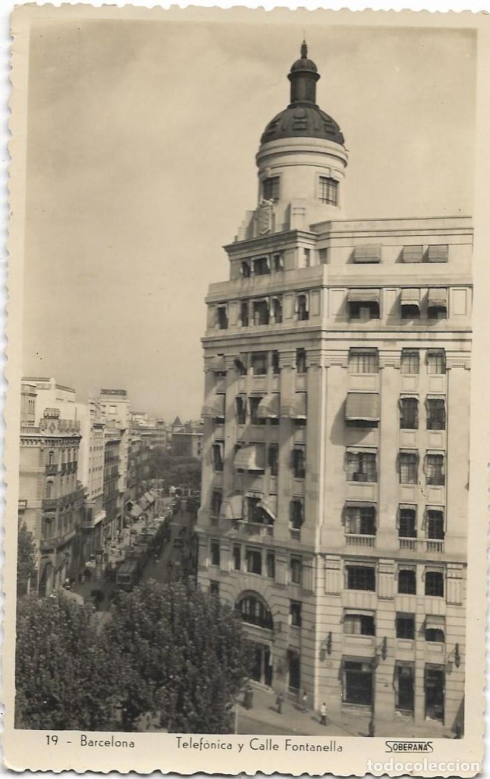 Postales: BARCELONA, TELEF&Oacute;NICA, CIRCULADA - Foto 1