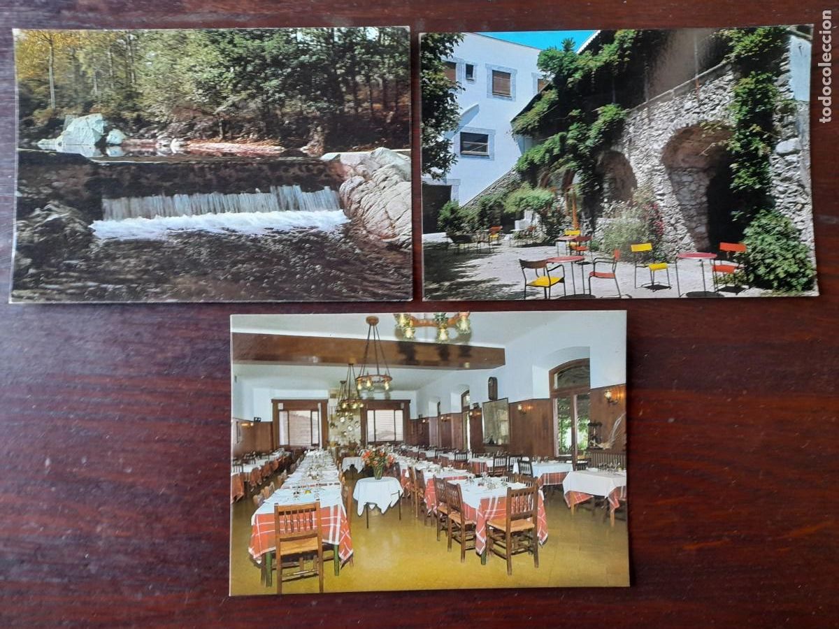 Postcards: Una postal 70&acute;s resclosa rio Arnea en Massanet de Cabrenys o hotel Pirineus, 3 tarjetas a elegir