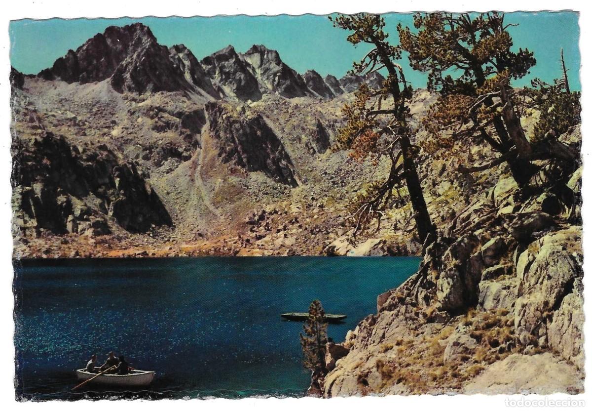 Postales: Postal Pirineos de L&acute;rida. El Pallars. Valle de Espot. Lago Negro. 74-501